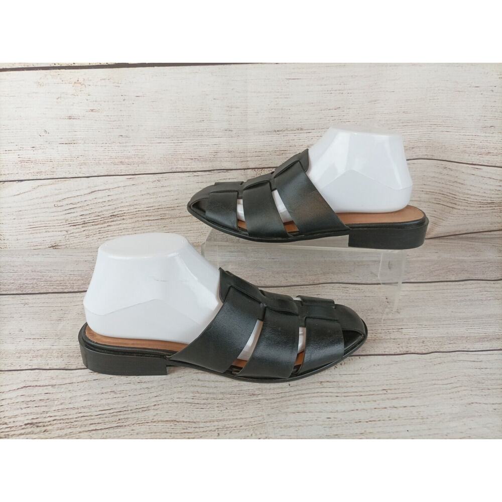 Madewell Black Leather Sandals